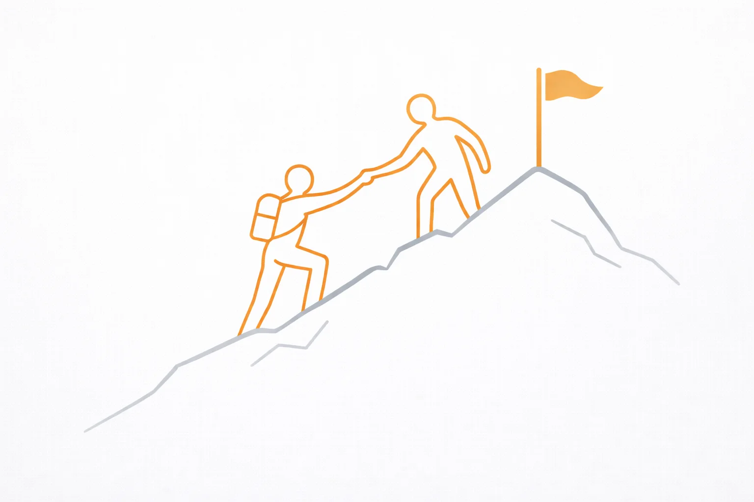 Infografía de acompañamiento comercial y liderazgo de ventas B2B