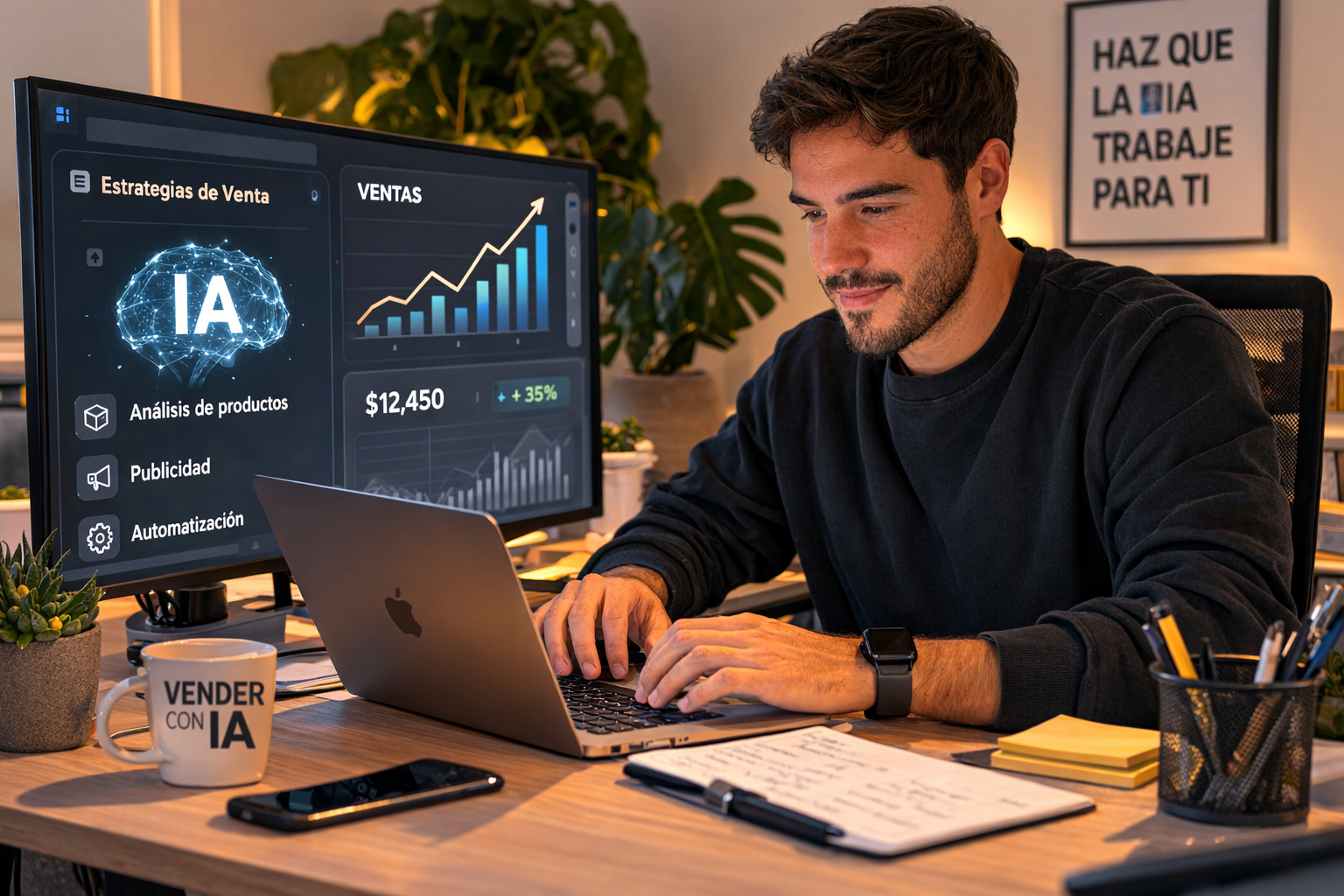 Aplicación de inteligencia artificial al proceso comercial, marketing y growth